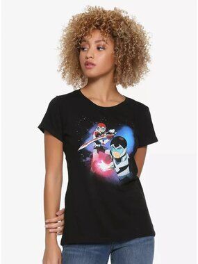 Voltron: Legendary Defender Juniors Keith & Shiro Black Shirt New Small